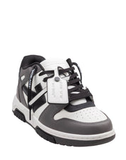 OFF WHITE SNEAKERS OUT OF OFFICE IN PELLE COLORE DARK GRAY