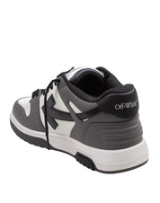 OFF WHITE SNEAKERS OUT OF OFFICE IN PELLE COLORE DARK GRAY