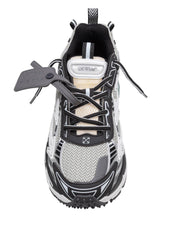 OFF WHITE SNEAKERS BE RIGHT IN MESH E PELLE COLORE GRIGIO E NERO
