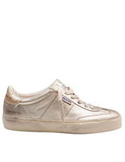 GOLDEN GOOSE SOUL STAR IN PELLE LAMINATA COLORE PLATINO