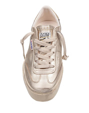 GOLDEN GOOSE SOUL STAR IN PELLE LAMINATA COLORE PLATINO
