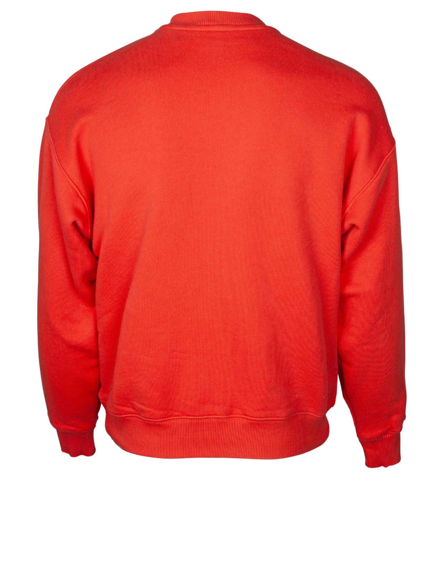 AUTRY COTTON SWEATSHIRT WITH LOGO, LOBSTER COLOR