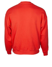 AUTRY COTTON SWEATSHIRT WITH LOGO, LOBSTER COLOR