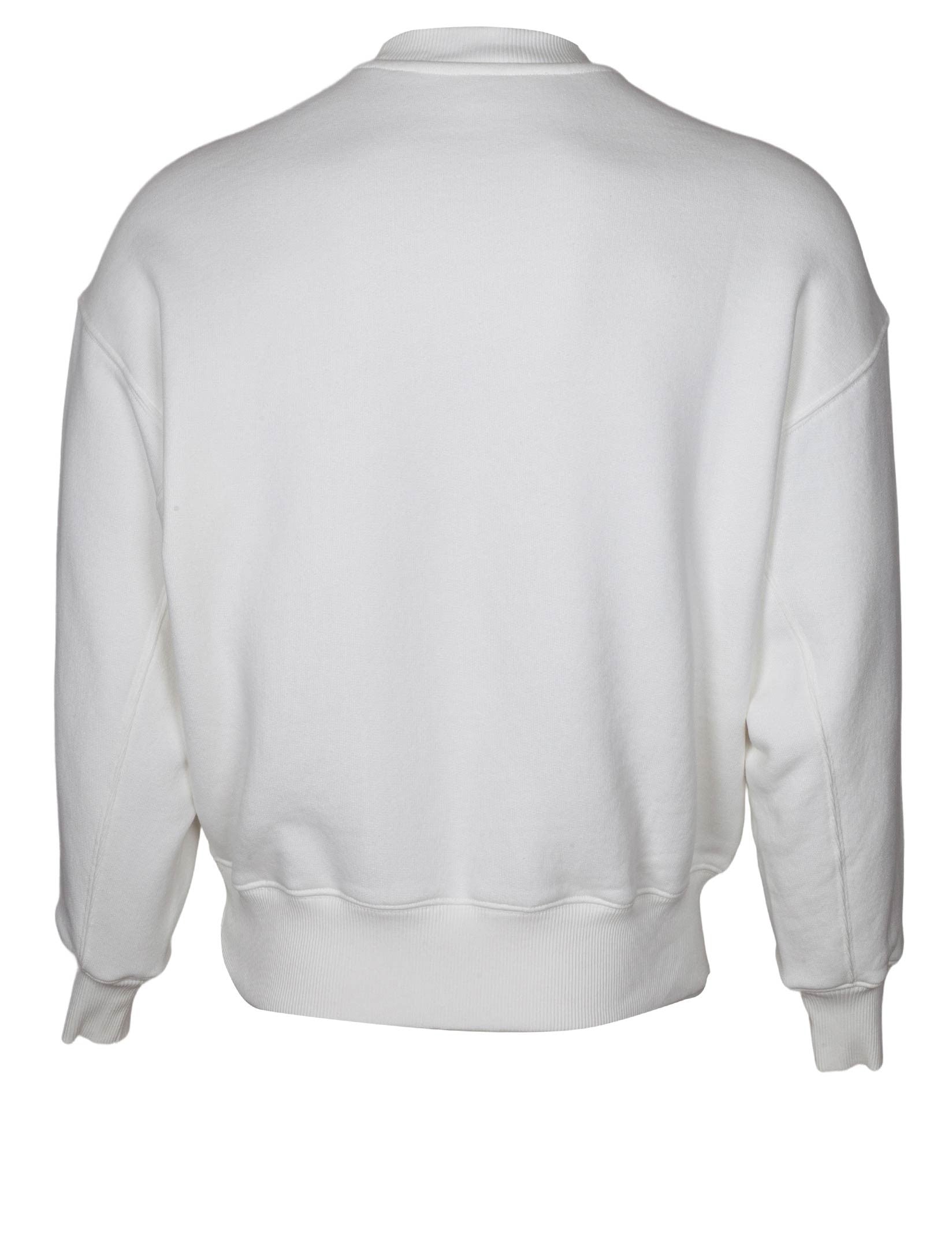 AUTRY FELPA IN COTONE CON LOGO RICAMATO COLORE BIANCO