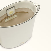 FURLA SECCHIELLO ROXIE MINI I PELLE COLORE PANNA