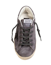 GOLDEN GOOSE SNEAKERS SUPER STAR IN CAMOSCIO COLORE GRIGIO
