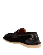 DOLCE & GABBANA SPLIT CALFSKIN SLIPPER, BLACK