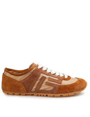 BALMAIN SNEAKERS RACER 45 IN SUEDE COLORE BEIGE