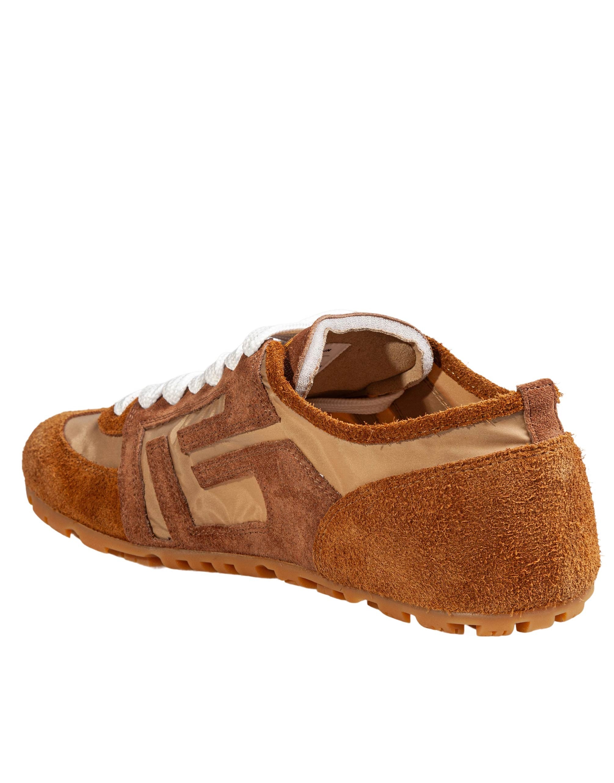 BALMAIN SNEAKERS RACER 45 IN SUEDE COLORE BEIGE