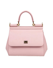 DOLCE & GABBANA BORSA SICILY PICCOLA IN PELLE COLORE ROSA CARNE