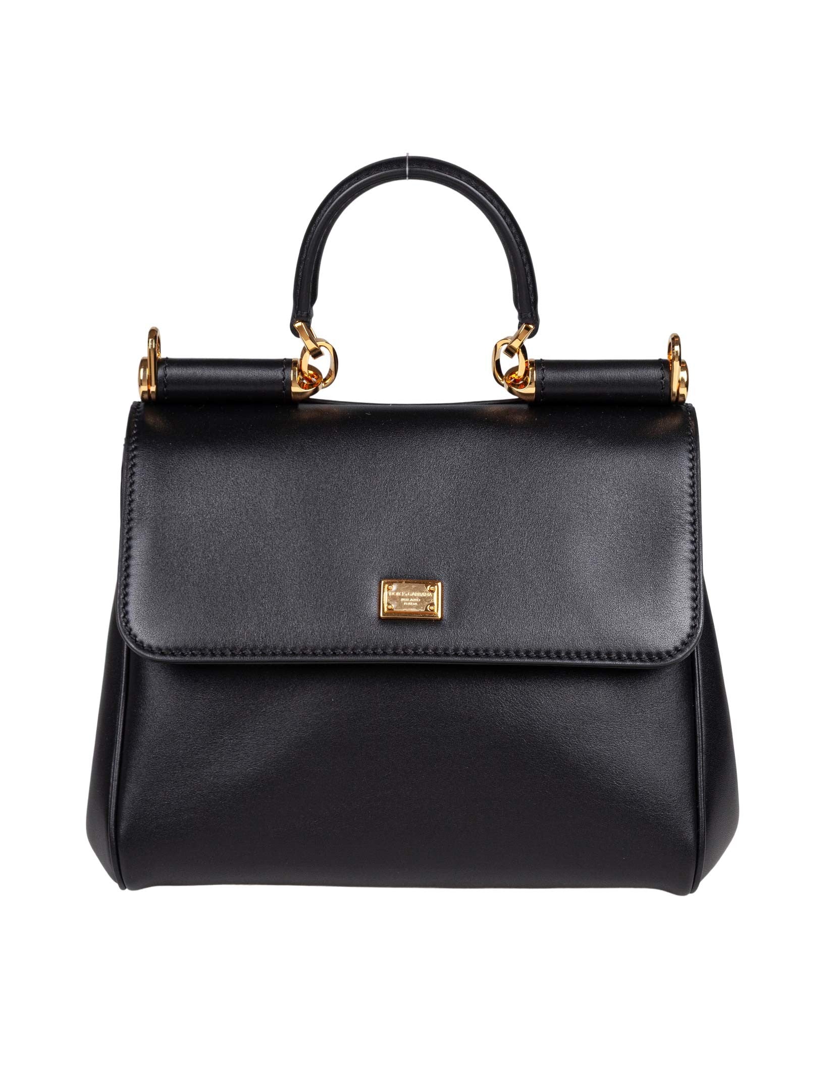 DOLCE & GABBANA BORSA A MANO MY SICILY IN PELLE COLORE NERO