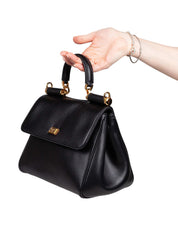 DOLCE & GABBANA BORSA A MANO MY SICILY IN PELLE COLORE NERO