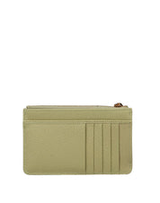 DOLCE & GABBANA PORTACARTE IN PELLE DAUPHINE COLORE VERDE SALVIA