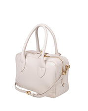 GOLDEN GOOSE BORSA BAULETTO VITA IN PELLE COLORE BURRO