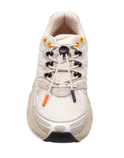 BARRACUDA ROUND-ONE SNEAKERS IN FABRIC AND SUEDE, ICE