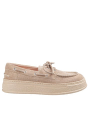 AGL GIULY SUEDE MOCCASIN, BEIGE