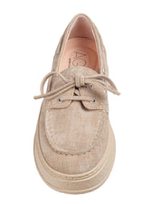 AGL GIULY SUEDE MOCCASIN, BEIGE