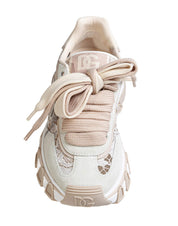 DOLCE & GABBANA COUNTRY LACE SNEAKER IN CREAM COLOR