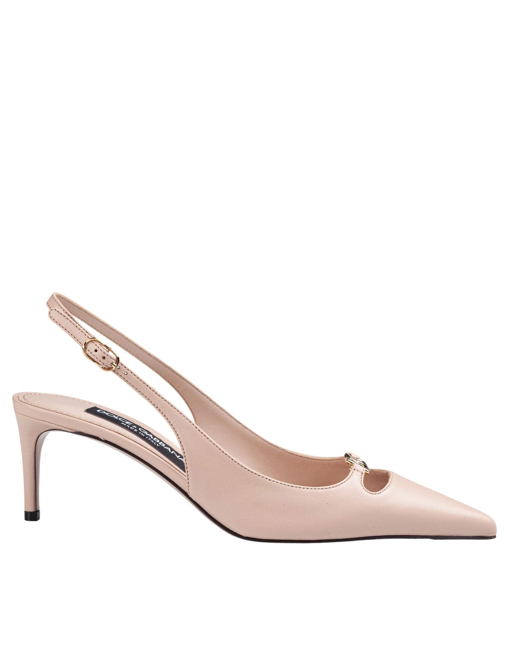DOLCE & GABBANA SLINGBACK IN NAPPA COLORE NUDE