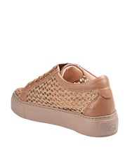 AGL SNEAKERS METRA IN TESSUTO TRAFORATO COLORE COGNAC