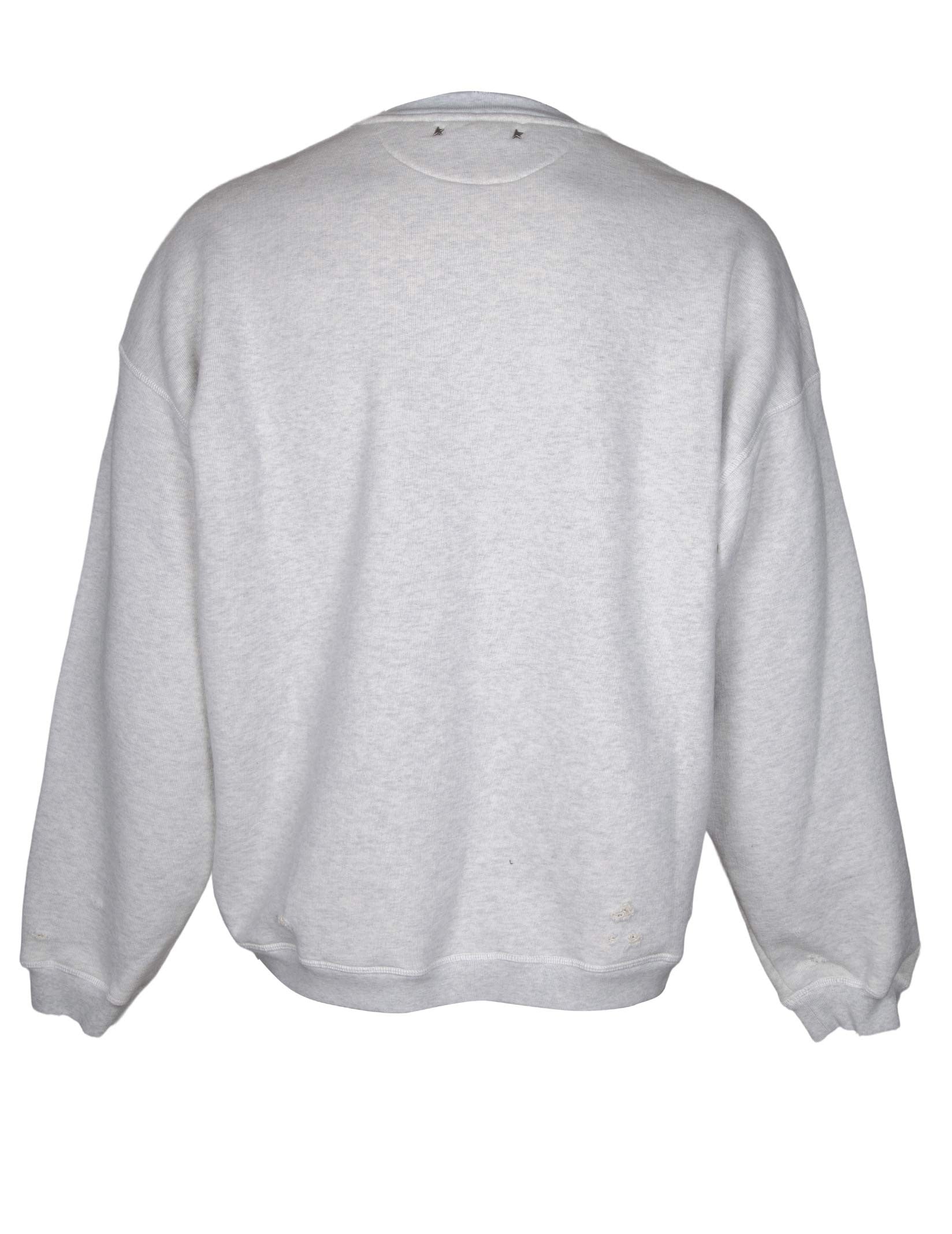 GOLDEN GOOSE FELPA I COTONE CON RICAMO STAR