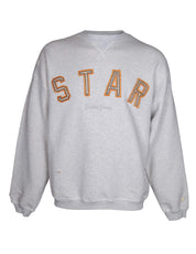 GOLDEN GOOSE FELPA I COTONE CON RICAMO STAR