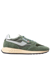 AUTRY REELWIND SUEDE AND NYLON SNEAKERS, GREEN