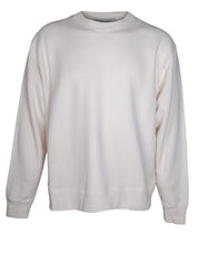 GOLDEN GOOSE FELPA IN COTONE CON LOGO COLORE BIANCO SPORCO