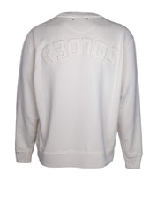 GOLDEN GOOSE FELPA IN COTONE CON LOGO COLORE BIANCO SPORCO