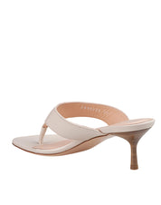 AGL ASTRID LEATHER SANDAL, CHALK COLOR