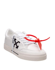 OFF WHITE VULC LOW CANVAS SNEAKERS, WHITE