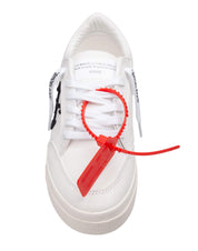OFF WHITE VULC LOW CANVAS SNEAKERS, WHITE