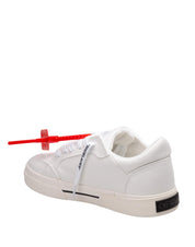 OFF WHITE VULC LOW CANVAS SNEAKERS, WHITE