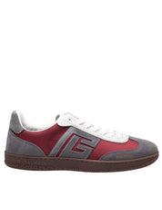 BALMAIN SWAN SNEAKERS IN DEerskin AND NYLON