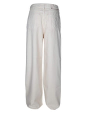 GOLDEN GOOSE MELODY BOYFRIEND JOURNEY COTTON JEANS IN LIGHT BEIGE