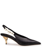 ALESSANDRO PETRUCCI SLINGBACK CALYPSO 55 IN NAPPA COLORE NERO