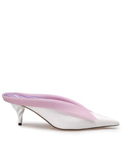 ALESSANDRO PETRUCCI MULE TELES 55 IN PELLE COLORE BIANCO