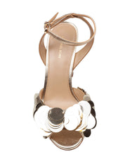 MICHAEL KORS LORETTA METALLIC GOLD SANDAL