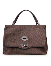 ZANELLATO POSTINA S WICKER RAFFIA BAG, BROWN