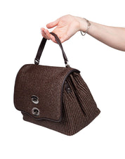 ZANELLATO POSTINA S WICKER RAFFIA BAG, BROWN