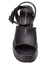 PALOMA BARCELO' SANDALO MANUN IN NAPPA COLORE NERO