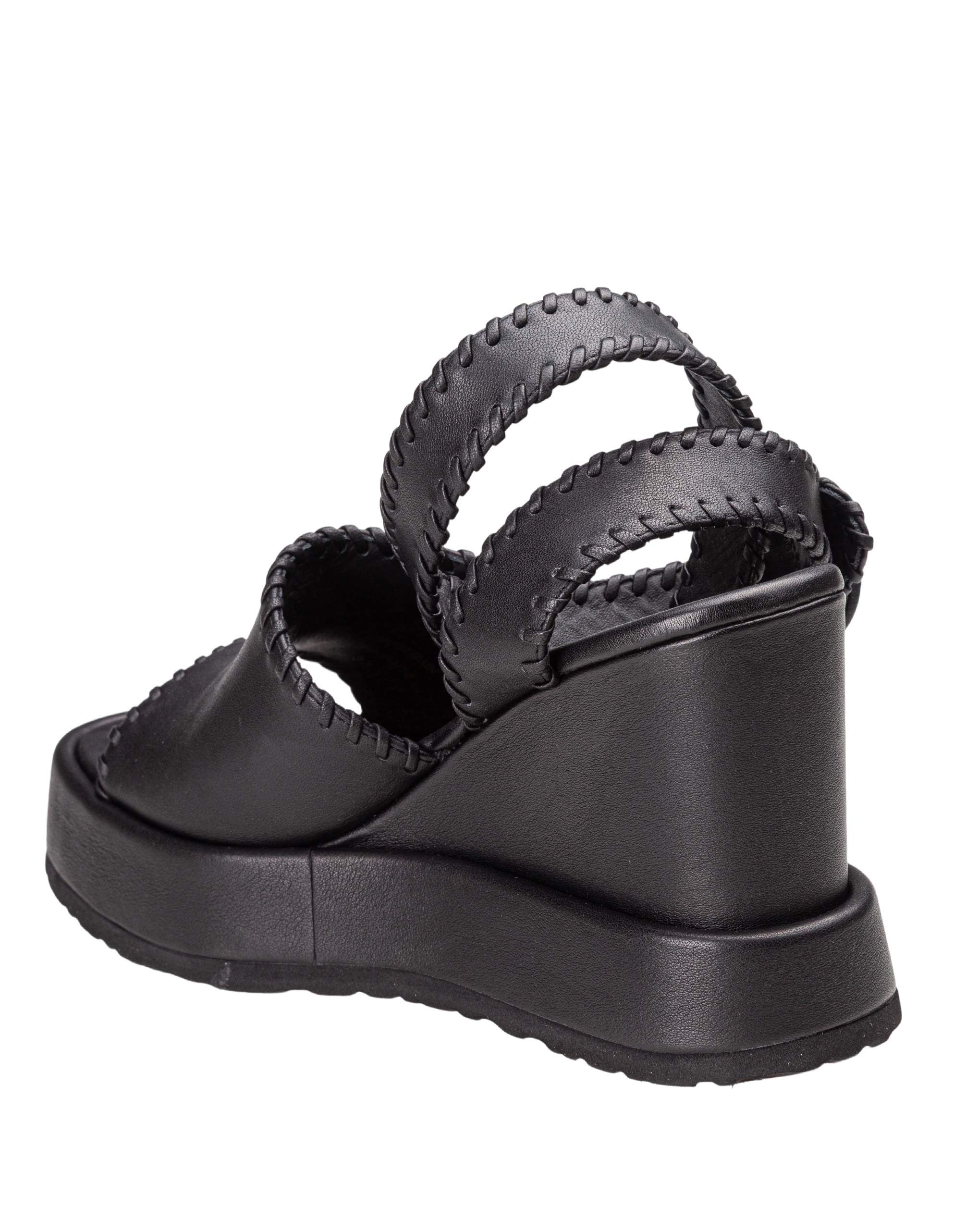 PALOMA BARCELO' SANDALO MANUN IN NAPPA COLORE NERO