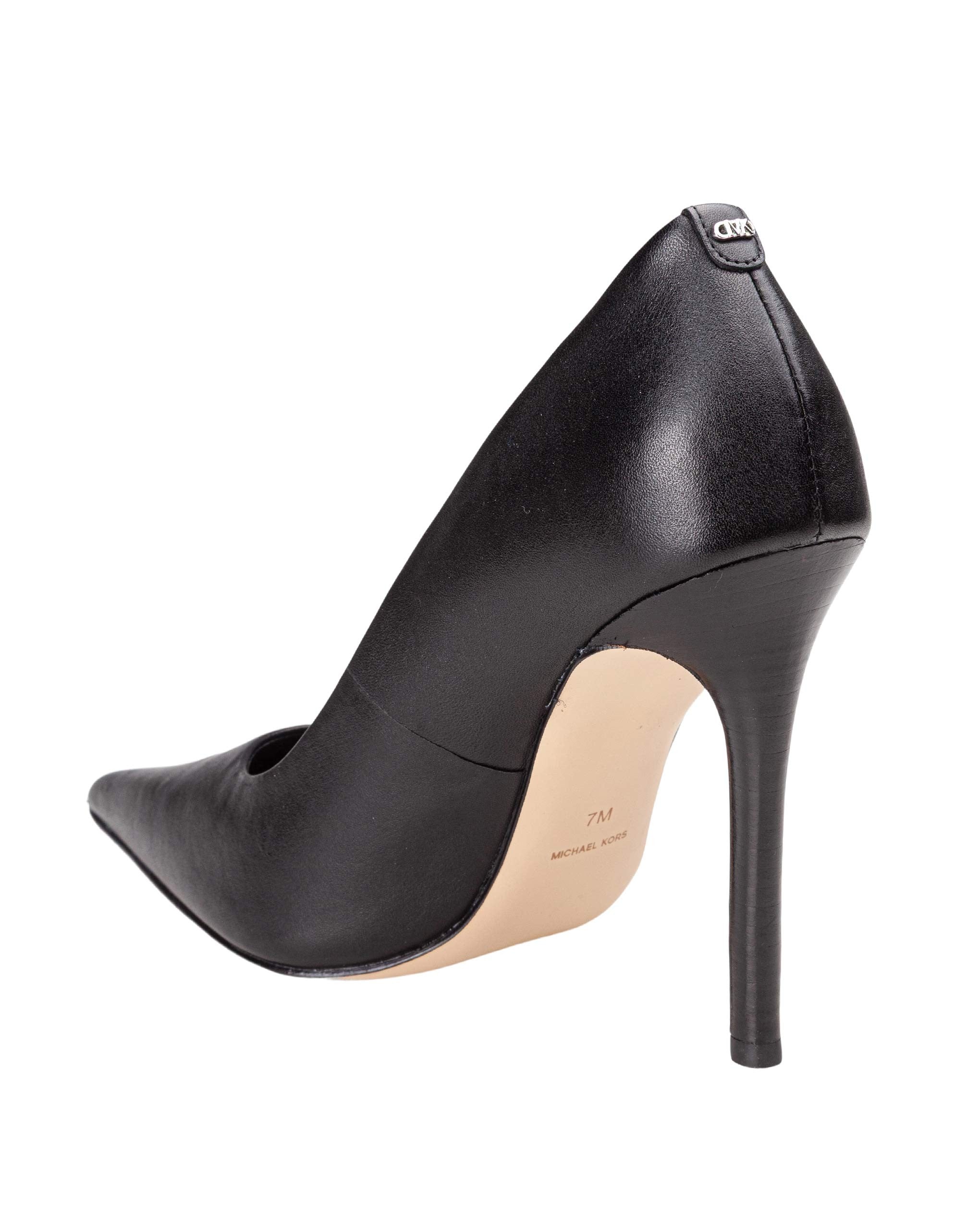 MICHAEL KORS DECOLLETE' ELYSE HIGH IN PELLE COLORE NERO