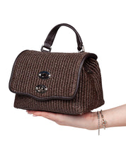 ZANELLATO POSTINA VIMINI BABY IN IN RAFIA COLORE MARRONE
