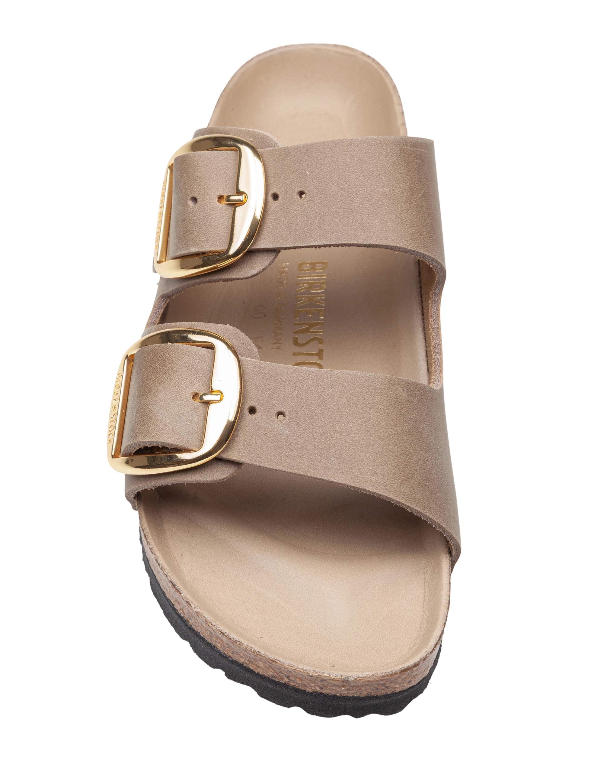 BIRKENSTOCK SANDALO ARIZONA BIG BUCKLE IN PELLE COLORE TABACCO