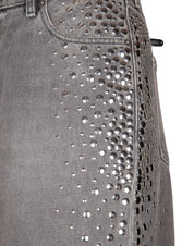 GOLDEN GOOSE BOYFRIEND COTTON JEANS WITH DEGRADED STUDS