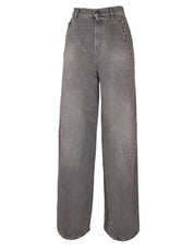 GOLDEN GOOSE BOYFRIEND COTTON JEANS WITH DEGRADED STUDS