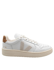 VEJA SNEAKERS V82 IN PELLE GRANATA COLOR BIANCO E PIERRE