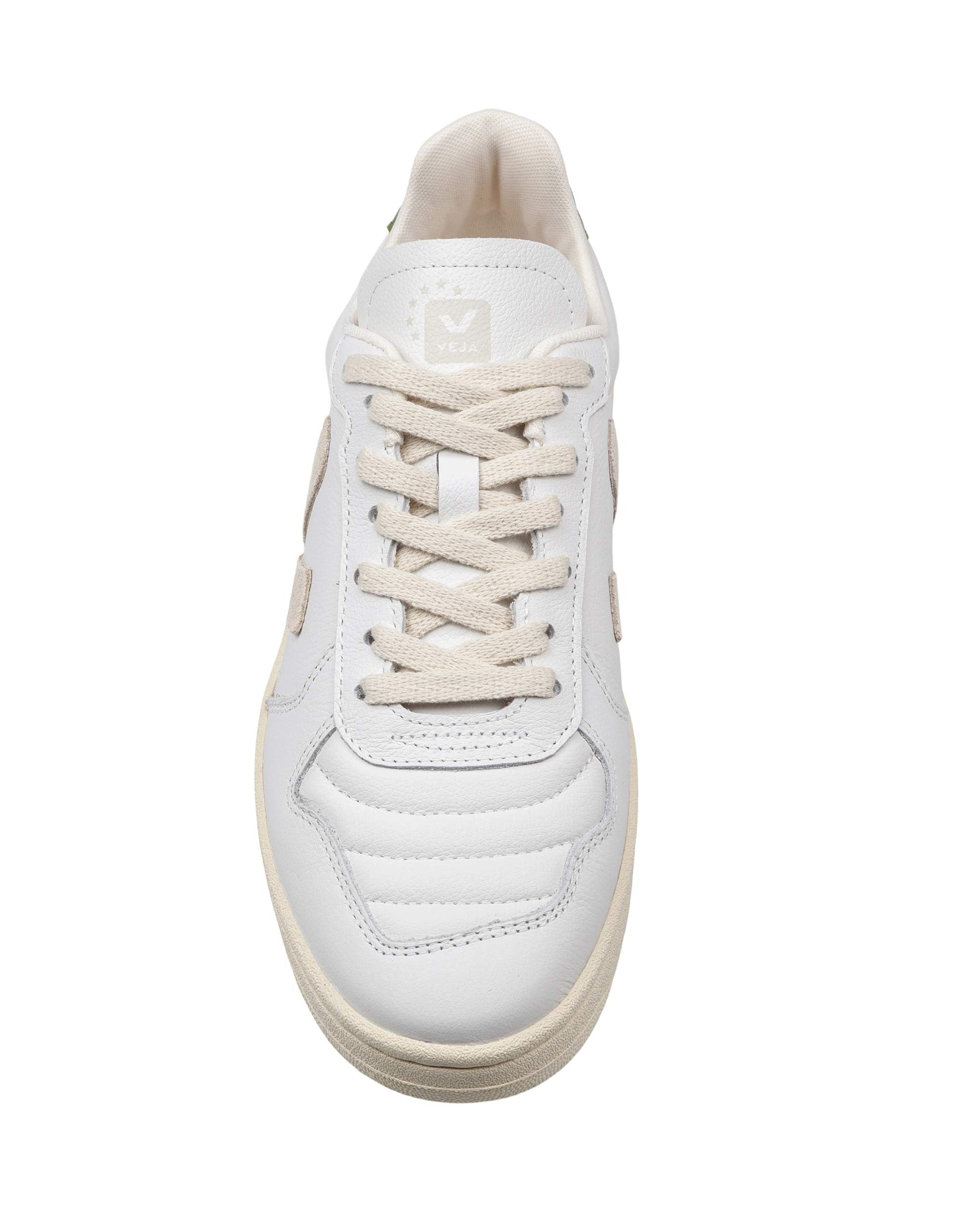 VEJA SNEAKERS V82 IN PELLE GRANATA COLOR BIANCO E VERDE