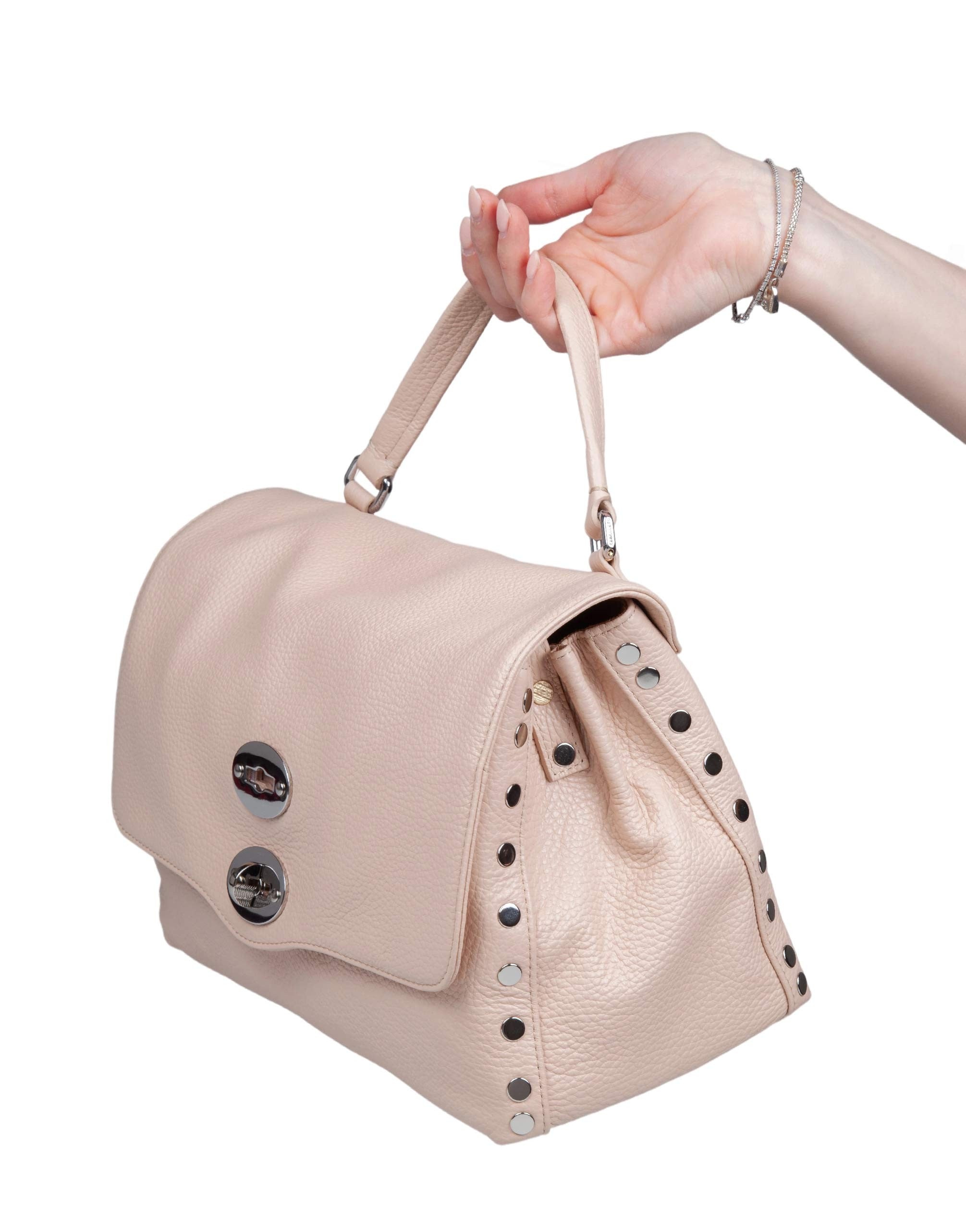 ZANELLATO DAILY DAY S LEATHER POSTINA BAG, PINK